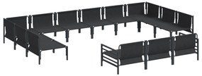 vidaXL Σετ Καναπέ Κήπου 13 pcs Ανθρακί Ατσάλι