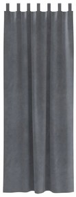 vidaXL Κουρτίνες με κουρτίνες 2 pcs Ανοιχτό γκρι 140 x 245 cm Βελούδο