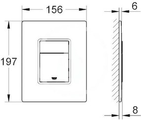 Πλακέτα χειρισμού Grohe Skate Cosmopolitan II-Mauro-Ashmi