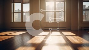Intra Συλλεκτικό Ξύλινο Παζλ Plywood  4mm - Άδειο δωμάτιο με φως του ήλιου και έπιπλα Σε Ξύλινο Κουτί - Διαστάσεις Puzzle: 10x10 cm – 25 κομμάτια