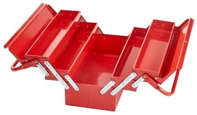 VEVOR Tool Box 18-inch 3-Tier 5-Tray Folding Cantilever Toolbox with Handle