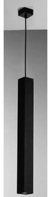 Φωτιστικό Οροφής Fluke I-FLUKE-SQ NERO 1xGU10 Φ5,5cm 60x200cm Black Luce Ambiente Design Metal