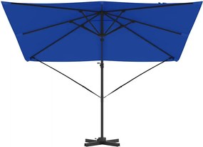 vidaXL Ρώμη Ομπρέλα Μπλε 286 x 284 x 265 εκ Αλουμίνιο και Πολυεστέρας