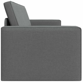 vidaXL Καναπέ-Κρεβάτι Σκούρο Γκρι 245 x 78 x 77 εκ. ύφασμα