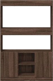 vidaXL Ντουλάπι Καφέ Δρυς 92x33x140 εκ. από Επεξεργασμένο Ξύλο