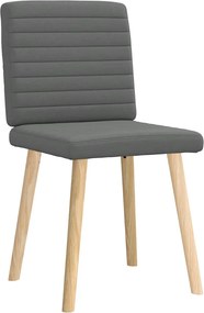 vidaXL Καρέκλες Τραπεζαρίας 2 τεμ Σκ. Γκρι Υφασμάτινες