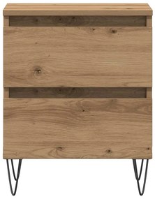 vidaXL Κομοδίνο artisan δρυς 40 x 35 x 50 εκ. Επεξεργασμένο ξύλο