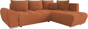 Γωνιακός καναπές Forrest-Portokali-Δεξιά - 290.00Χ183.00Χ85.00cm