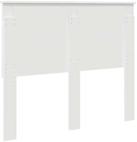 vidaXL Κεφαλάρι με κεφαλάρι Λευκό 120 cm Επεξεργασμένο ξύλο