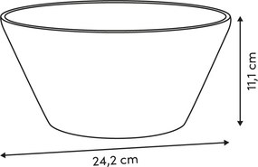 Σαλατιέρα Πλαστική (Φ24x11) F-V Solea 213550A