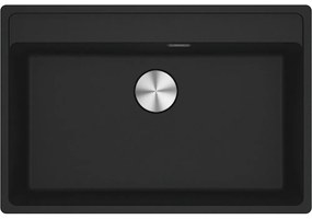 Franke Maris Bowl MRG 610-72 TL Matt Black Γρανιτένιος Νεροχύτης 80cm