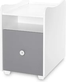 BED TREND PLUS NEW 70/160 WHITE/STONE GREY