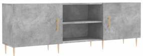 vidaXL Έπιπλο Τηλεόρασης Γκρι Σκυροδέματος 150x30x50 εκ. Επεξ. Ξύλο