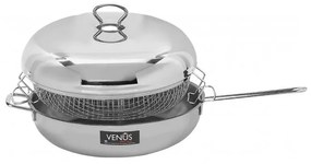 Venus Πολυτηγάνι Φ28cm Inox 18/10 Με Καλάθι 15828