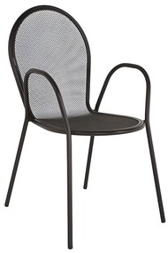 Πολυθρόνα Κήπου ArteLibre SATIS Μαύρο Μέταλλο 54x62x89cm-14840089