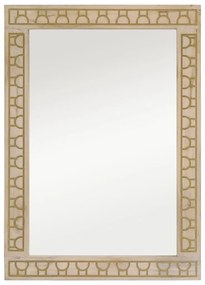 vidaXL Καθρέφτης Μπάνιου 50x70x2,5 εκ. από Μασίφ Ξύλο Μάνγκο/Γυαλί