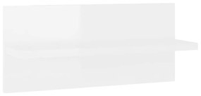 Ραφιέρες Τοίχου 2 τεμ. Γυαλιστερό Λευκό 40 x 11,5 x 18 εκ. - Λευκό