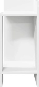 vidaXL Τραπεζάκι με ράφι mαύρο 25,5x27x60 cm