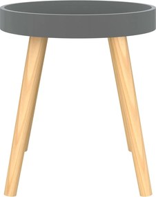 vidaXL Βοηθητικό Τραπέζι Γκρι 38x38x40 εκ. Επεξ. Ξύλο &amp; Μασίφ Πεύκο
