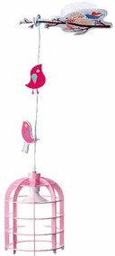 Παιδικό Φωτιστικό Οροφής Μονόφωτο Aca Foret MD150411P Pink