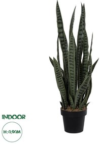 20063 GloboStar® Artificial Garden DRACAENA TRIFASCIATA 20063 Τεχνητό Διακοσμητικό Φυτό Σανσεβιέρια Υ90cm