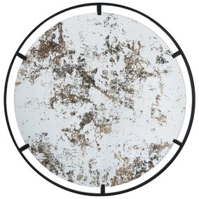 Artekko Irregular Αντικέ Μαύρος Μεταλλικός Καθρέπτης Τοίχου (80x80x1.9)cm Artekko 83473-DS