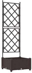 vidaXL Γλάστρα Κήπου με Στηρίγματα Καφέ 40x40x125,5 εκ