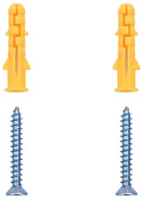 vidaXL Καθρέφτης τοίχου τετράγωνο 50 x 50 cm σκληρυμένο γυαλί