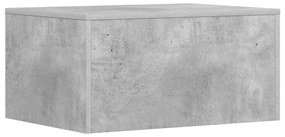 vidaXL Επιτοίχιο γραφείο Επιτοίχιο Σκυρόδεμα Γκρι 60 x 45 x 30 cm