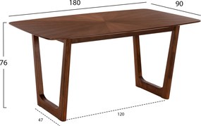 ΣΕΤ ΤΡΑΠΕΖΑΡΙΑΣ 7ΤΜΧ ZARRA HM21338.01 ΤΡΑΠΕΖΙ ΑΠΟ MDF--ΚΑΡΕΚΛΕΣ ΜΕ ΜΠΟΥΚΛΕ ΥΦΑΣΜΑ