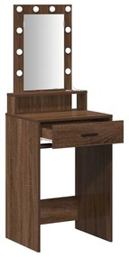 vidaXL Τραπέζι περιποίησης Καφέ 50 x 41 x 140 εκ. Επεξεργασμένο ξύλο