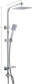 Acquanet Solano 3002 Chrome - Στήλη ντουζ χωρίς μπαταρία