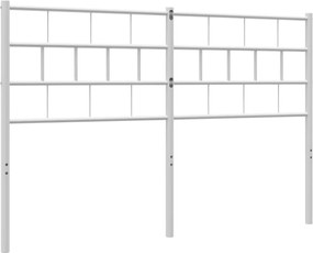 vidaXL Ανταλλακτικό κεφαλάρι Λευκό 120 εκ. Μεταλλικό