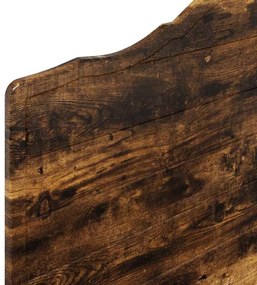 vidaXL Κεφαλάρι με κεφαλάρι Καπνιστό Δρύς 100 cm Επεξεργασμένο ξύλο