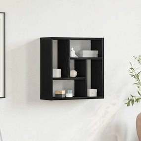 vidaXL Ράφι Τοίχου Μαύρη Δρυς 45x16x45 εκ. από Τεχνητό Ξύλο