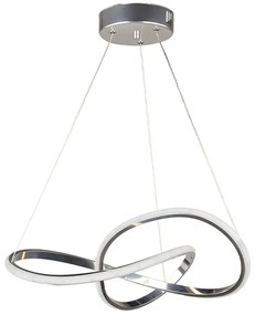 Φωτιστικό Οροφής Luciano 0189421 47x40x60cm Led 72W Silver Megapap Metal
