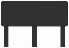 vidaXL Κεφαλάρι με κεφαλάρι Μαύρη Οξυά 160 cm Επεξεργασμένο ξύλο