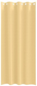 vidaXL Κουρτίνες με κουρτίνες 2 pcs Μπεζ 225 x 140 εκ. Πολυεστέρας