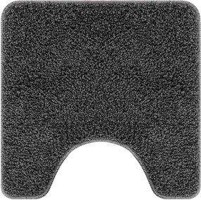 vidaXL Σετ Μάτ Μπάνιου Αντιολισθητικό 3 pcs Σκούρο γκρι PP