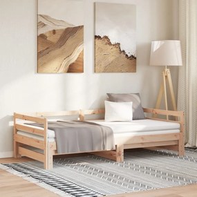 vidaXL Καναπές Κρεβάτι 2 x (90 x 200) εκ. από Μασίφ Ξύλο Πεύκου