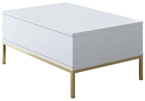 Τραπέζι Σαλονιού Lord 618BLY1202 90x60x40cm White-Gold