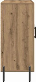 vidaXL Πλαϊνό γραφείο Artisan Oak 90 x 34 x 80 εκ. Επεξεργασμένο ξύλο
