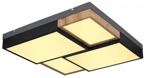 Πλαφονιέρα Φωτιστικό Οροφής LED 50W Μαύρο-Λευκό Gundi 67286-50 Globo Lighting-67286-50-Μαύρο-Λευκό 67286-50