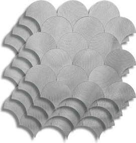 Αυτοκόλλητα Πλακάκια (Σετ 4τμχ) L-C Scale Chrome 1770164