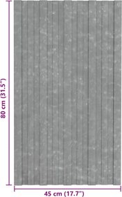 vidaXL Πάνελ οροφής 36 τεμ. Ασημί 80 x 45 cm Γαλβανισμένος χάλυβας