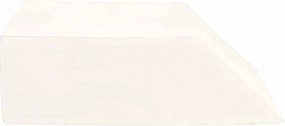 vidaXL Μαξιλάρι Ποδιών Μονόχρωμο Λευκό 63 x 52 x 19,5 εκ PU Αφρός