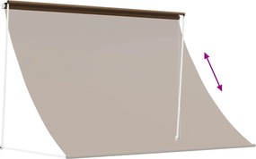 vidaXL Αντιανεμικό Taupe 400 x 150 cm