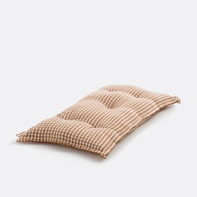 Καρό στρώμα δαπέδου από βαμβάκι λινό 120 εκ., Cottage