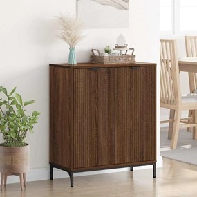 vidaXL Πλαϊνό γραφείο Καφέ δρυς 69.5 x 33 x 82 εκ. Επεξεργασμένο ξύλο