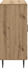 vidaXL Πλαϊνό γραφείο Artisan Δρυς 89 x 34,5 x 80 εκ
